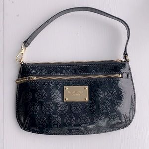 Michael Kors Black & Gold Wristlet